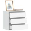 vidaXL Corner Chest of Drawers White 60x41x58 cm Engineered Wood
