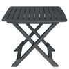 vidaXL 3 Piece Folding Bistro Set Plastic Anthracite