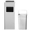 vidaXL Ashtray Dustbin Hotel 36 L Stainless Steel