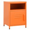 vidaXL Nightstands 2 pcs Orange 35x35x51 cm Steel