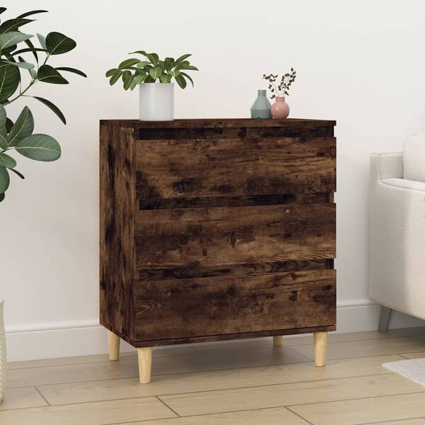 vidaXL Sideboard Smoked Oak 60x35x70 cm Engineered Wood
