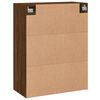 vidaXL Wall Mounted Cabinet Brown Oak 69.5x34x90 cm Engineered Wood