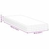 vidaXL Mattress White and Grey 90 x 190 cm Bonell Spring