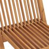 vidaXL Folding Garden Chairs 6 pcs Solid Teak Wood