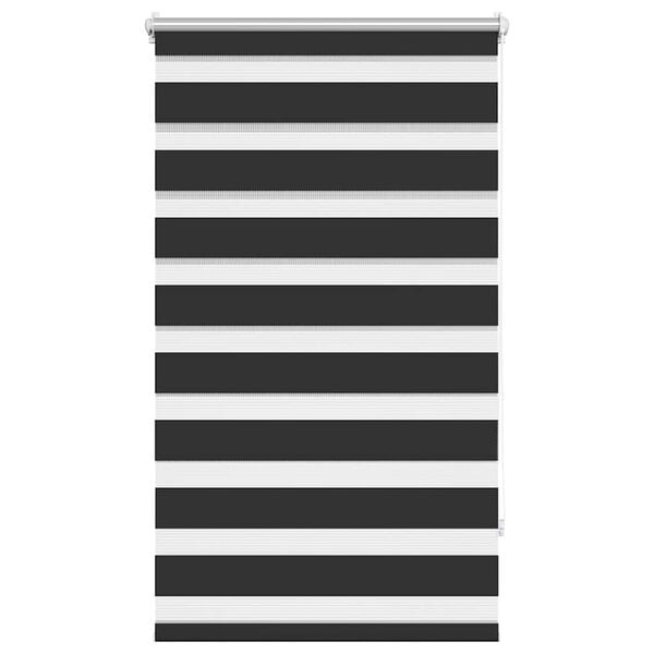 vidaXL Zebra blind 90.9x150 cm Fabric Width 86.7 cm black