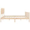 vidaXL Bed Frame without Mattress Double Solid Wood Pine