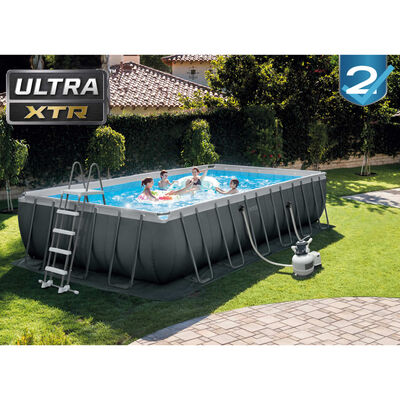 Intex Swimming Pool Set Ultra XTR Frame Rectangular 732x366x132 cm