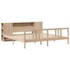 vidaXL Bookcase Bed without Mattress 180x200cm Solid Wood Pine