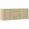 vidaXL Sideboards 3 pcs Sonoma Oak Engineered Wood