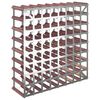 vidaXL Wine Rack for 72 Bottles Brown Solid Wood Pine