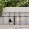 vidaXL Outdoor Dog Kennel Steel 39.52 m&sup2;