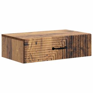 vidaXL Wall-Mounted Side Table Wall-mounted Old Wood 59 x 34.5 x 17 cm