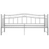 vidaXL Pull-out Sofa Bed Frame without Mattress Grey Metal 90x200 cm