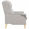 vidaXL Armchair Cloud grey 76 x 94 x 102 cm Fabric