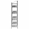 vidaXL Open Wardrobe with Shelf Black 101 x 43 x 188 cm Steel