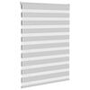vidaXL Zebra Blind Light Grey 95x150 cm Fabric Width 90.9 cm Polyester