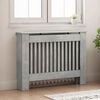 vidaXL Radiator Cover Concrete Grey 112 x 19 x 81.5 cm Engineered Wood