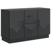 vidaXL Sideboard with Drawer Black 89 x 34.5 x 57 cm Engineered Wood
