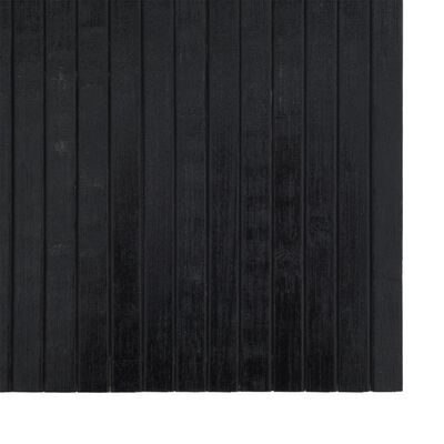 vidaXL Rug Rectangular Black 70x100 cm Bamboo