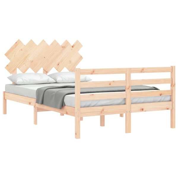 vidaXL Bed Frame without Mattress 120x200 cm Solid Wood