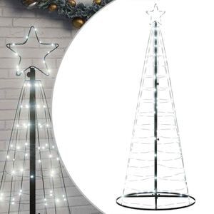 vidaXL LED Christmas Tree 200 LEDs Cold White 180 cm