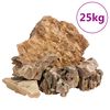vidaXL Dragon Stones 25 kg Brown 5-30 cm