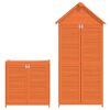 vidaXL 2 Piece Garden Tool Shed Set Brown Solid Wood Pine