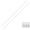 vidaXL Security Grille for Windows with 2 Crossbars 93-174 cm