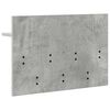 vidaXL Wall-Mounted Coat Rack with Shelf Concrete Grey 60 x 40 x 12 cm