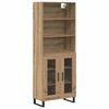vidaXL Highboard 2 pcs Artisan Oak 69.5 x 34 x 180 cm