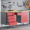 vidaXL Work Cabinet with Drawer 3 pcs Red 150 x 55 x 85 cm