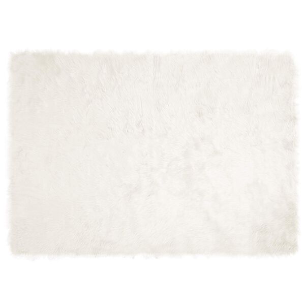 vidaXL Faux Sheepskin Rug Tafalla White 240 x 340 cm Polyester