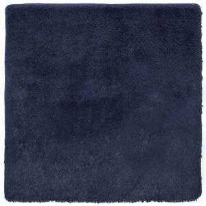 vidaXL Shaggy Rug High Pile NAVARRA Navy 120x120 cm Polyester
