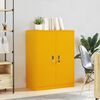 vidaXL Storage Cabinet Mustard Yellow 80 x 40 x 105 cm Steel