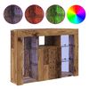 vidaXL Corner LED TV Cabinet Old Wood 100x40x68cm Engineered Wood