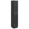 vidaXL Cabinet Set 2 pcs Black 33 x 34.5 x 87 cm Engineered Wood