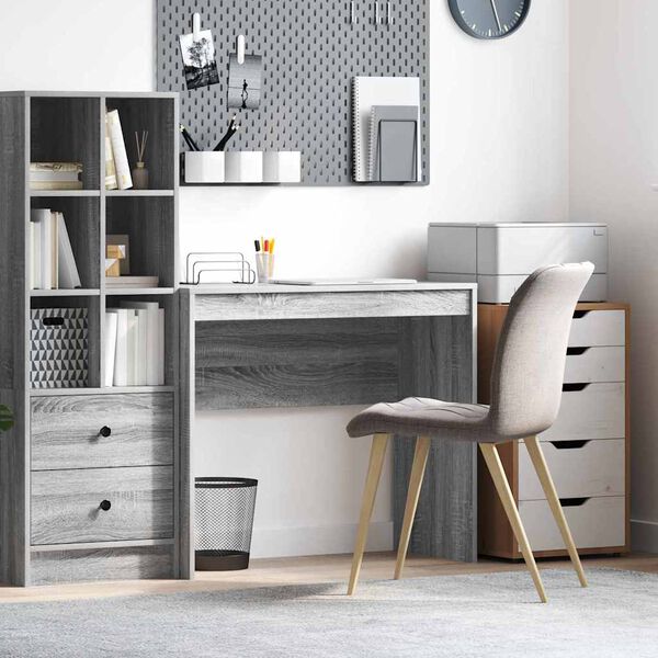vidaXL Desk Grey Sonoma 90 x 40 x 76 cm