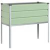 vidaXL Planter Pastel Green 100 x 45 x 90 cm Galvanised Steel