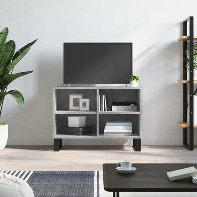 vidaXL TV Cabinet Concrete Grey 69.5x30x50 cm Engineered Wood