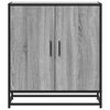 vidaXL Sideboard Grey Sonoma 68x35x76 cm Engineered Wood and Metal
