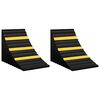 vidaXL Wheel Chocks 2 pcs 29x16x19 cm Rubber