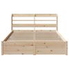 vidaXL Bed Frame with Headboard without Mattress 135x190 cm Double