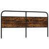 vidaXL Replace Headboard Smoked Oak 200 cm Steel and Engineered Wood