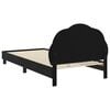 vidaXL Children's Bed Frame with Headboard Black 90 x 190 cm Velvet