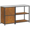 vidaXL Kitchen Storage Set with Shelf 2 pcs Rusty Weathering Steel