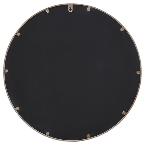 vidaXL Garden Mirror Sand 40x4 cm Iron Round for Outdoor Use