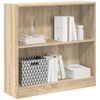 vidaXL Bookshelf Sonoma Oak 80x24x75 cm Engineered Wood
