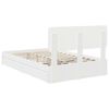 vidaXL Storage Bed with Headboard White 120 x 190 cm Engineered Wood