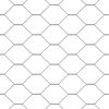 vidaXL Hexagon Fence Grey 1.4 x 50 m PVC