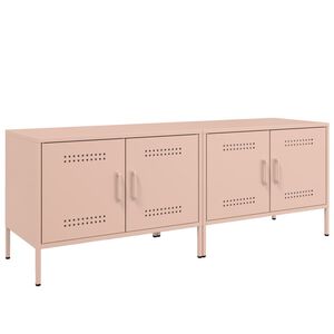 vidaXL TV Cabinets 2 pcs Pink 68x39x50.5 cm Steel